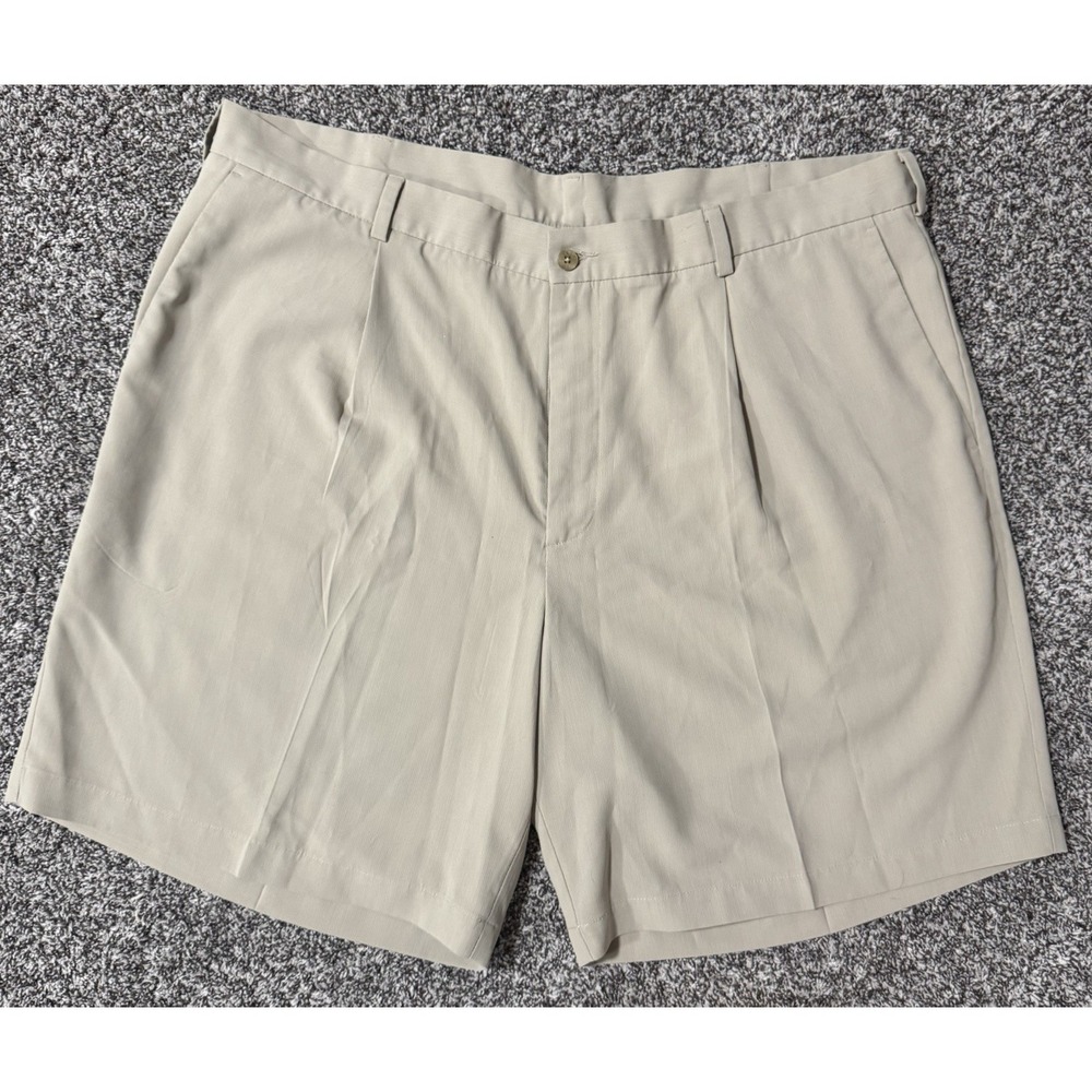 Nike Golf Tour Performance Pleated Shorts Tan Khaki Mens Sz 44 Menswear NWOT